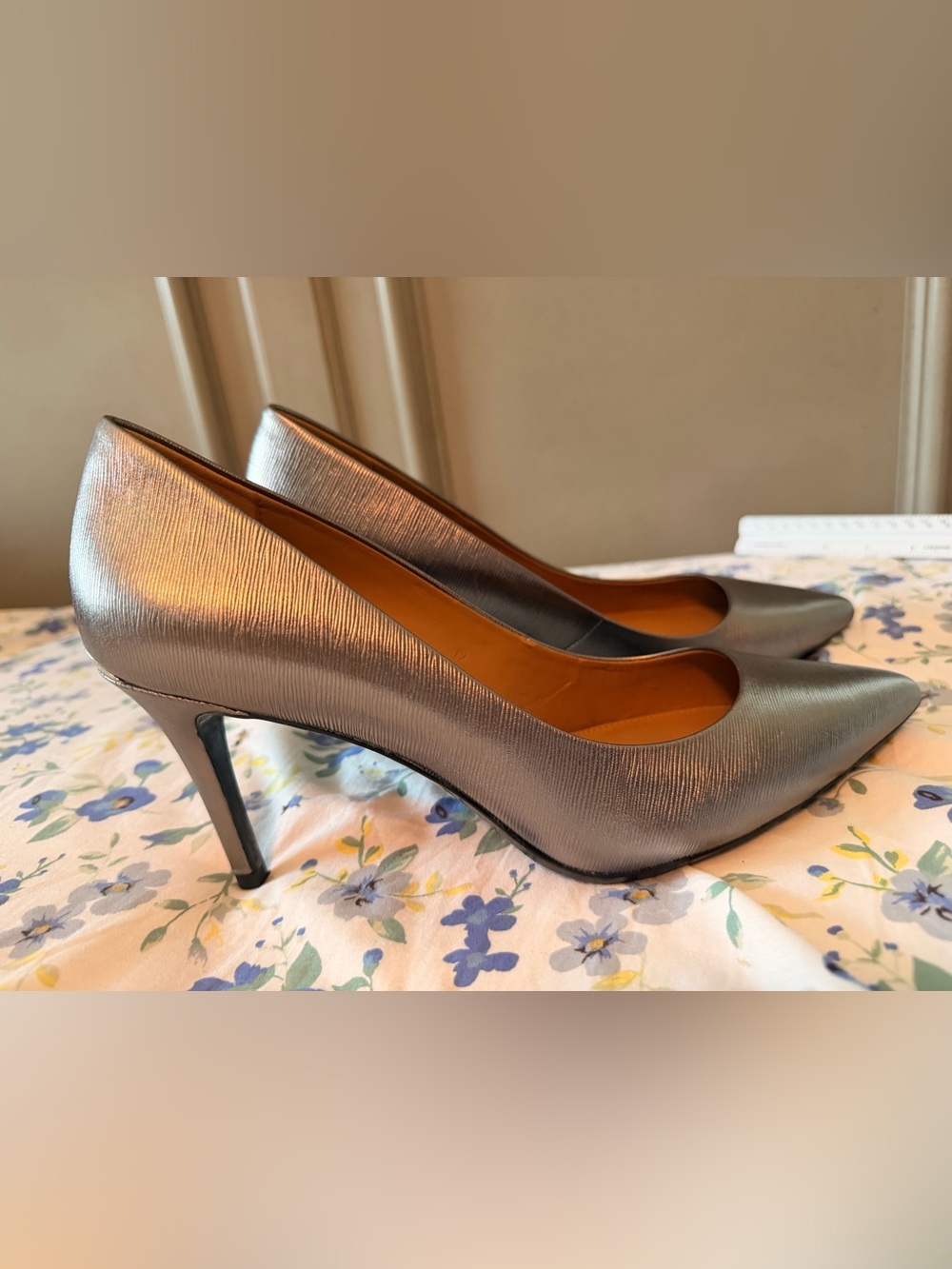 Calvin Klein Gunmetal Pointed-Toe Stiletto Pumps
